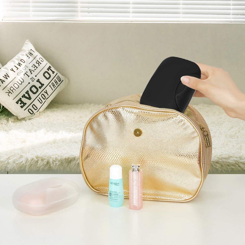 Vonpri Soap Holder Container  Portable Bar Soap Saver Scrubber Case for Bathroom and Kitchen (Black) - Image 2